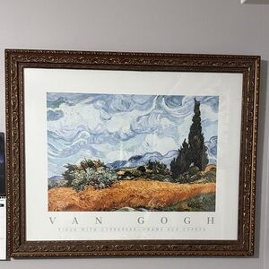 Van Gogh Framed Art Print Cypress